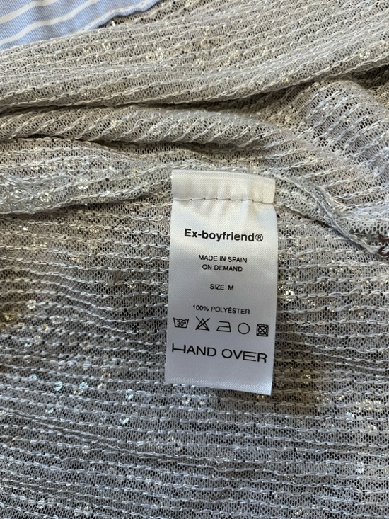 Hand Over Jack’s Womens Medium Blouse Sequin Party Ex-boyfriend Made in Spain - Picture 9 of 12